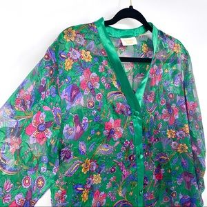 Victoria’s Secret shear floral Top Gown